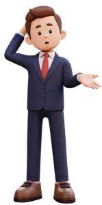 Business man confused